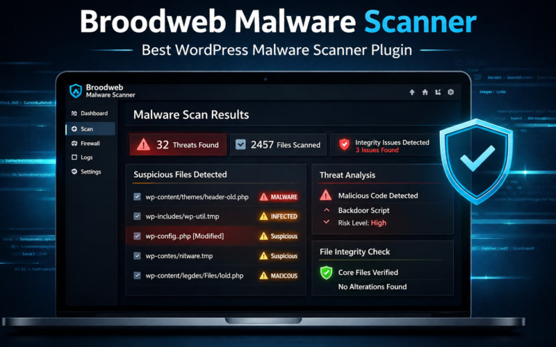 Best WordPress Malware Scanner Plugin for Fast Cleanup – Broodweb Malware Scanner