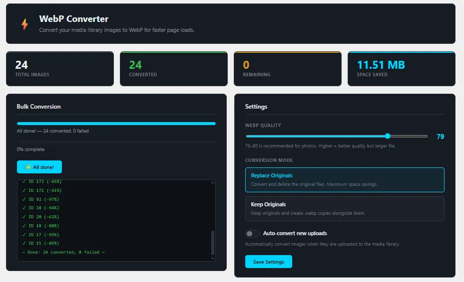 Speed Up Your WordPress Site with BroodWeb WebP Converter