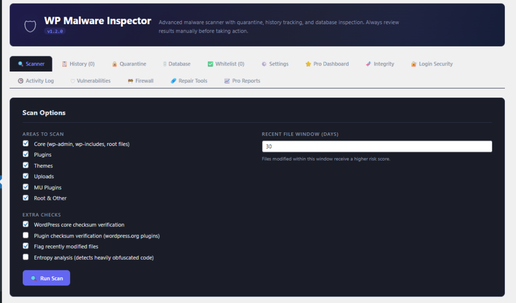 Wp Malware Inspector Pro – Malware Scanner, Integrity Monitor, Security and Firewall