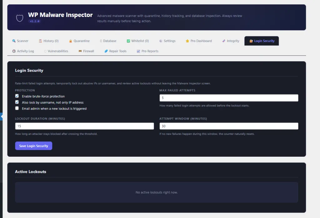 Malware Inspector Pro – Malware Scanner, Integrity Monitor, Security and Firewall