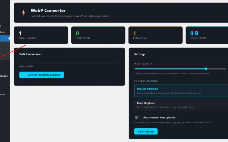 Broodweb WebP Conveter For WordPress