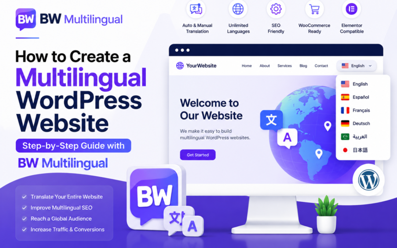 How to Create a Multilingual WordPress Website (Step-by-Step Guide) with BW Multilingual