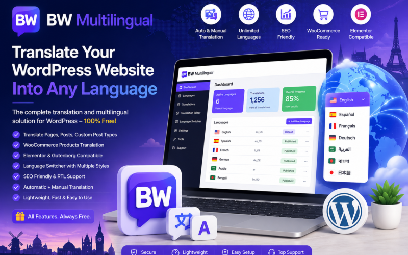 BW Multilingual &ndash; Free WordPress Translation & Multilingual Plugin